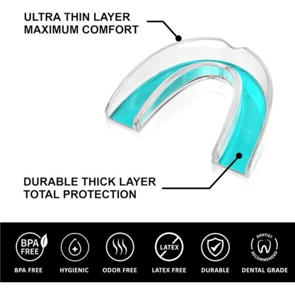 Small Mouth Guard for Women – Comfortable, Custom Fit, Non-Bulky, Moldable - Picture 2 of 7